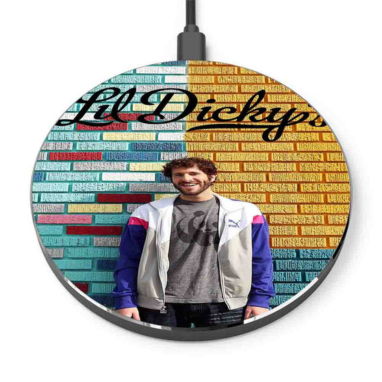 Pastele Lil Dicky Rapper Custom Personalized Gift Wireless Charger Custom Phone Charging Pad iPhone Samsung