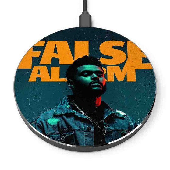 Pastele The Weeknd False Alarm Custom Personalized Gift Wireless Charger Custom Phone Charging Pad iPhone Samsung