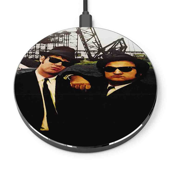 Pastele Blues Brothers Custom Personalized Gift Wireless Charger Custom Phone Charging Pad iPhone Samsung