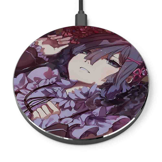 Pastele Dark Rem Re Zero Custom Personalized Gift Wireless Charger Custom Phone Charging Pad iPhone Samsung