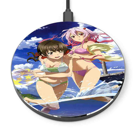 Pastele Guilty Crown Sexy Girls Custom Personalized Gift Wireless Charger Custom Phone Charging Pad iPhone Samsung