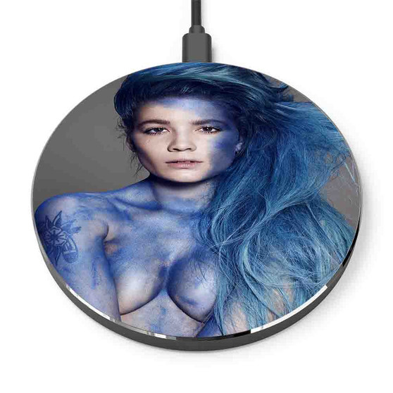 Pastele Halsey Custom Personalized Gift Wireless Charger Custom Phone Charging Pad iPhone Samsung