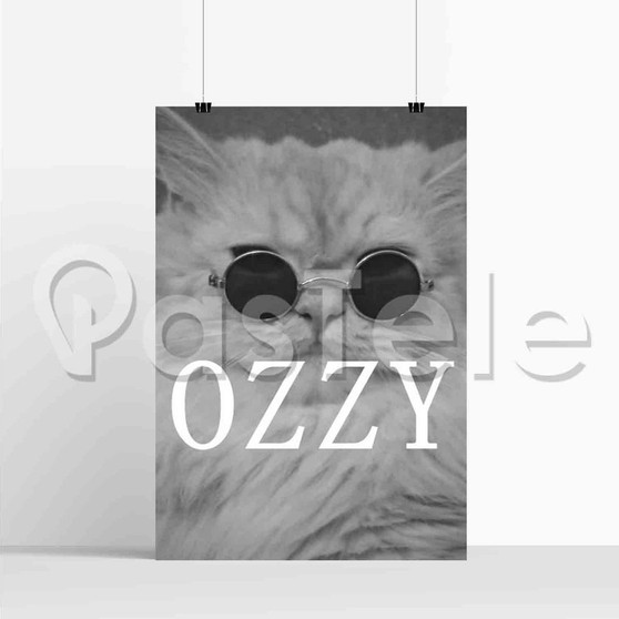 Kitty Ozzy Osbourne New Custom Silk Poster Print Wall Decor 20 x 13 Inch 24 x 36 Inch