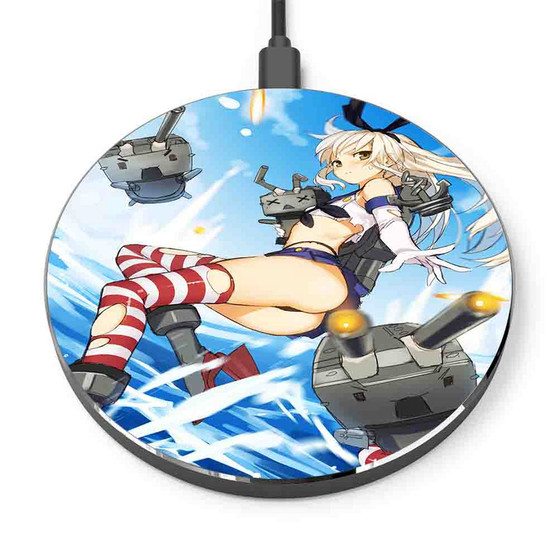 Pastele Kantai Collection Sexy Girl Custom Personalized Gift Wireless Charger Custom Phone Charging Pad iPhone Samsung