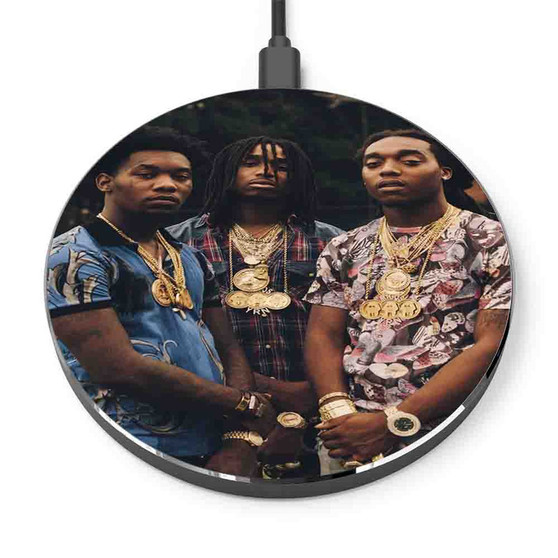 Pastele Migos Custom Personalized Gift Wireless Charger Custom Phone Charging Pad iPhone Samsung