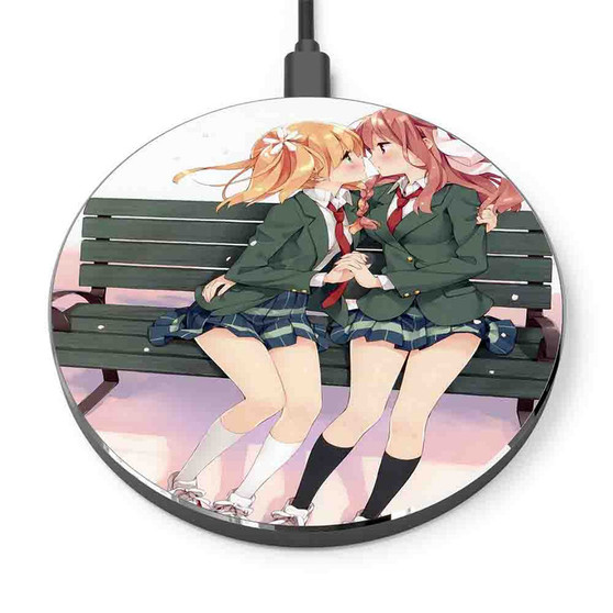 Pastele Sakura Trick Custom Personalized Gift Wireless Charger Custom Phone Charging Pad iPhone Samsung