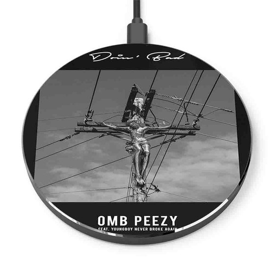 Pastele Doin Bad OMB Peezy Feat Young Boy Never Broke Again Custom Personalized Gift Wireless Charger Custom Phone Charging Pad iPhone Samsung