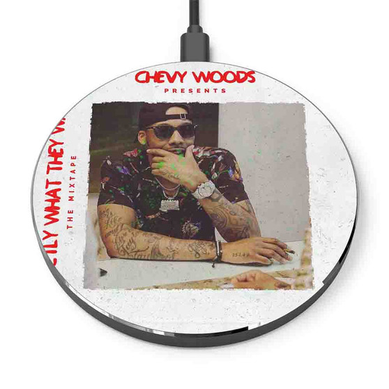 Pastele My Shit Chevy Woods Feat Wiz Khalifa Custom Personalized Gift Wireless Charger Custom Phone Charging Pad iPhone Samsung