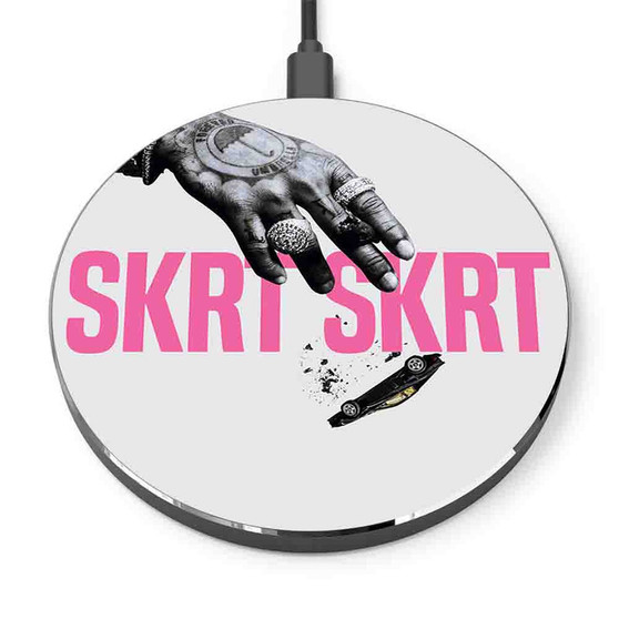 Pastele Tory Lanez Skrt Skrt Custom Personalized Gift Wireless Charger Custom Phone Charging Pad iPhone Samsung