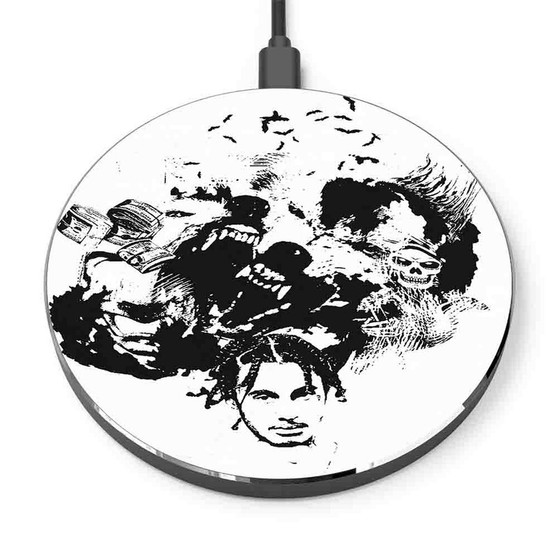 Pastele WYA Wifisfuneral Feat Ugly God Custom Personalized Gift Wireless Charger Custom Phone Charging Pad iPhone Samsung