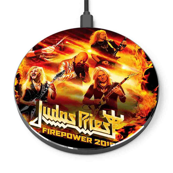 Pastele Judas Priest Art Custom Personalized Gift Wireless Charger Custom Phone Charging Pad iPhone Samsung