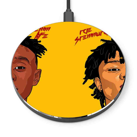 Pastele Rae Sremmurd Custom Personalized Gift Wireless Charger Custom Phone Charging Pad iPhone Samsung