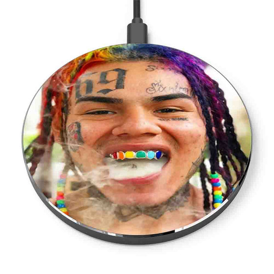 Pastele Tekashi 6ix9ine Custom Personalized Gift Wireless Charger Custom Phone Charging Pad iPhone Samsung