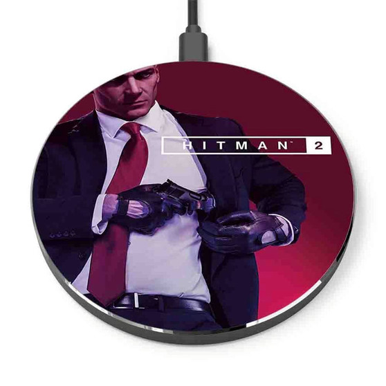 Pastele Hitman 2 Custom Personalized Gift Wireless Charger Custom Phone Charging Pad iPhone Samsung