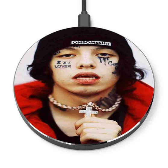 Pastele Lil Xan Custom Personalized Gift Wireless Charger Custom Phone Charging Pad iPhone Samsung