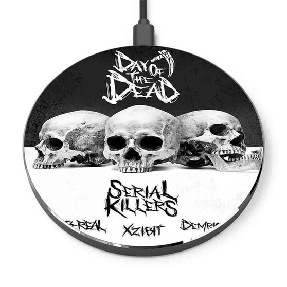 Pastele Serial Killers Day of The Dead Custom Personalized Gift Wireless Charger Custom Phone Charging Pad iPhone Samsung