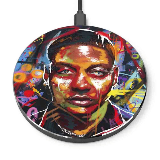 Pastele The Cinco Rapper Custom Personalized Gift Wireless Charger Custom Phone Charging Pad iPhone Samsung