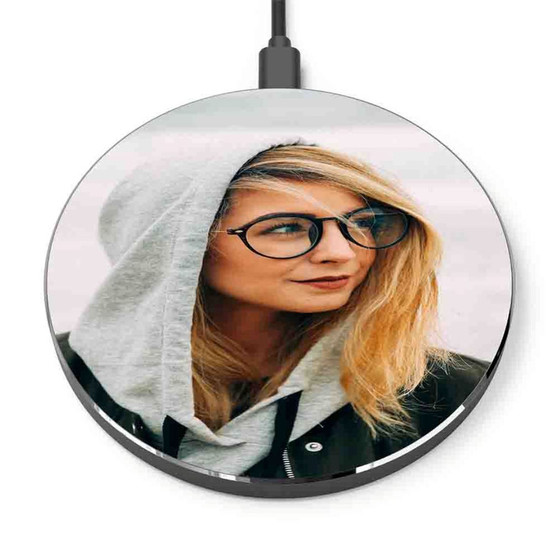 Pastele Zoella Custom Personalized Gift Wireless Charger Custom Phone Charging Pad iPhone Samsung