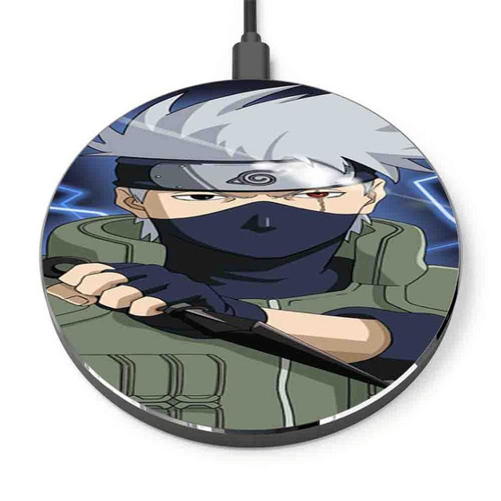 Pastele Hatake Kakashi Naruto Shippuden Custom Personalized Gift Wireless Charger Custom Phone Charging Pad iPhone Samsung