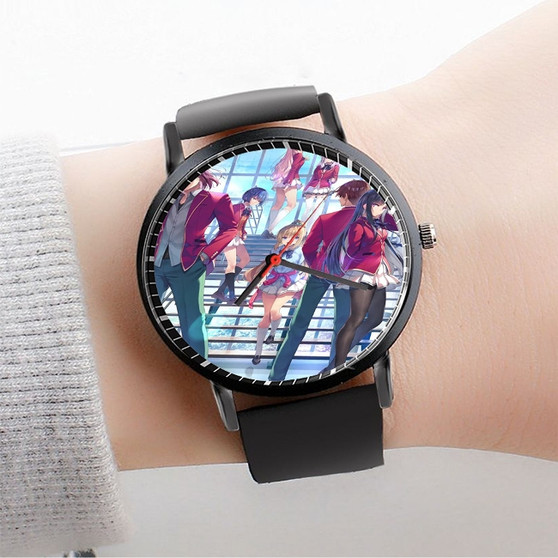 Pastele Classroom of the Elite 3rd Season Custom Watch Awesome Unisex Black Classic Plastic Quartz Watch for Men Women Premium Gift Box Watches
