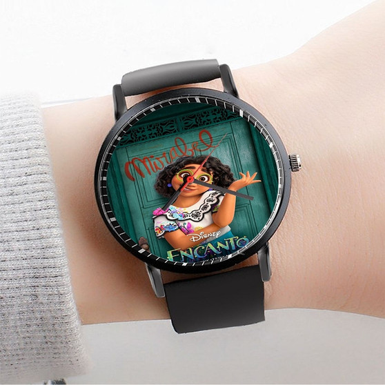 Pastele Encanto Disney Custom Watch Awesome Unisex Black Classic Plastic Quartz Watch for Men Women Premium Gift Box Watches