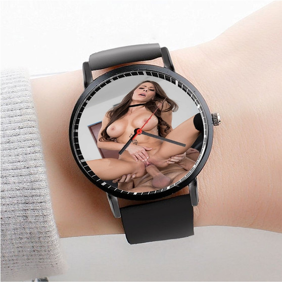 Pastele Madison Ivy Custom Watch Awesome Unisex Black Classic Plastic Quartz Watch for Men Women Premium Gift Box Watches