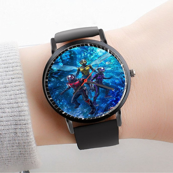 Pastele Marvel Ant Man and The Wasp Quantumania Custom Watch Awesome Unisex Black Classic Plastic Quartz Watch for Men Women Premium Gift Box Watches