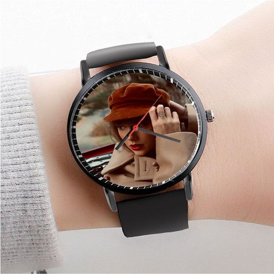 Pastele Taylor Swift All To Well Custom Watch Awesome Unisex Black Classic Plastic Quartz Watch for Men Women Premium Gift Box Watches