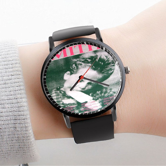 Pastele The Smiths 2 Custom Watch Awesome Unisex Black Classic Plastic Quartz Watch for Men Women Premium Gift Box Watches