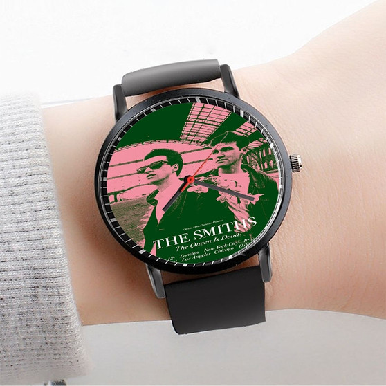 Pastele The Smiths 3 Custom Watch Awesome Unisex Black Classic Plastic Quartz Watch for Men Women Premium Gift Box Watches