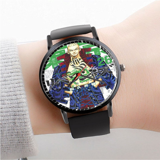 Pastele Tokyo Revengers Seiya Kessen hen Custom Watch Awesome Unisex Black Classic Plastic Quartz Watch for Men Women Premium Gift Box Watches