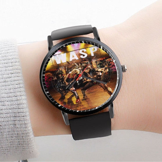 Pastele WASP Band Custom Watch Awesome Unisex Black Classic Plastic Quartz Watch for Men Women Premium Gift Box Watches