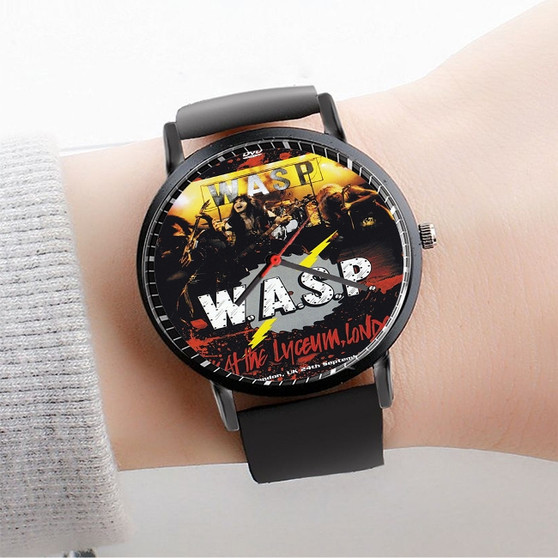 Pastele WASP London Custom Watch Awesome Unisex Black Classic Plastic Quartz Watch for Men Women Premium Gift Box Watches