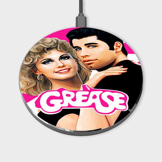 Pastele Grease Movie 3 Custom Wireless Charger Awesome Gift Smartphone Android iOs Mobile Phone Charging Pad iPhone Samsung Asus Sony Nokia Google Magnetic Qi Fast Charger Wireless Phone Accessories