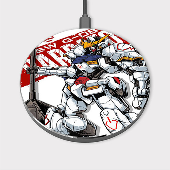 Pastele Gundam Barbatos Custom Wireless Charger Awesome Gift Smartphone Android iOs Mobile Phone Charging Pad iPhone Samsung Asus Sony Nokia Google Magnetic Qi Fast Charger Wireless Phone Accessories