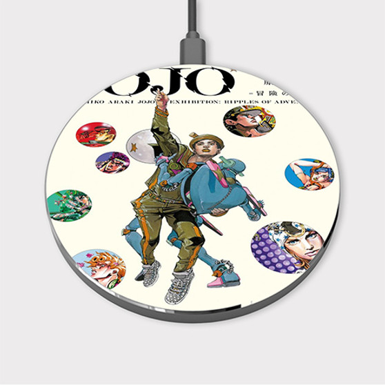 Pastele Jojo s Bizarre Exhibition Custom Wireless Charger Awesome Gift Smartphone Android iOs Mobile Phone Charging Pad iPhone Samsung Asus Sony Nokia Google Magnetic Qi Fast Charger Wireless Phone Accessories