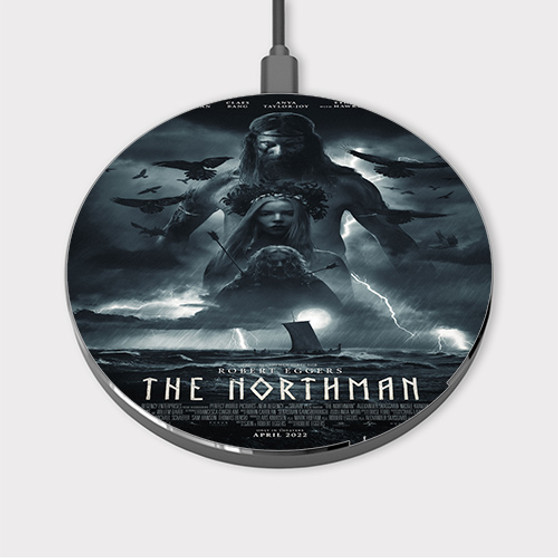 Pastele The Northman 4 Custom Wireless Charger Awesome Gift Smartphone Android iOs Mobile Phone Charging Pad iPhone Samsung Asus Sony Nokia Google Magnetic Qi Fast Charger Wireless Phone Accessories