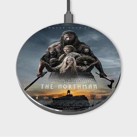 Pastele The Northman Conquer Your Fate jpeg Custom Wireless Charger Awesome Gift Smartphone Android iOs Mobile Phone Charging Pad iPhone Samsung Asus Sony Nokia Google Magnetic Qi Fast Charger Wireless Phone Accessories