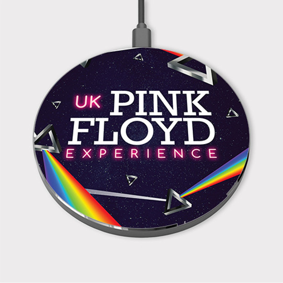 Pastele The Pink Floyd Experience 2023 Tour Custom Wireless Charger Awesome Gift Smartphone Android iOs Mobile Phone Charging Pad iPhone Samsung Asus Sony Nokia Google Magnetic Qi Fast Charger Wireless Phone Accessories