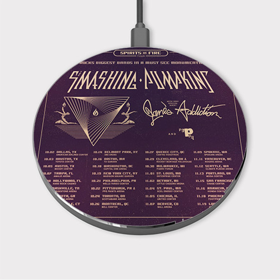 Pastele The Smashing Pumpkins Spirits on Fire Tour Custom Wireless Charger Awesome Gift Smartphone Android iOs Mobile Phone Charging Pad iPhone Samsung Asus Sony Nokia Google Magnetic Qi Fast Charger Wireless Phone Accessories