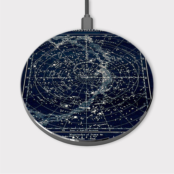 Pastele The Star Constellation Custom Wireless Charger Awesome Gift Smartphone Android iOs Mobile Phone Charging Pad iPhone Samsung Asus Sony Nokia Google Magnetic Qi Fast Charger Wireless Phone Accessories