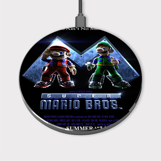 Pastele The Super Mario Bros Movie 2 Art Custom Wireless Charger Awesome Gift Smartphone Android iOs Mobile Phone Charging Pad iPhone Samsung Asus Sony Nokia Google Magnetic Qi Fast Charger Wireless Phone Accessories