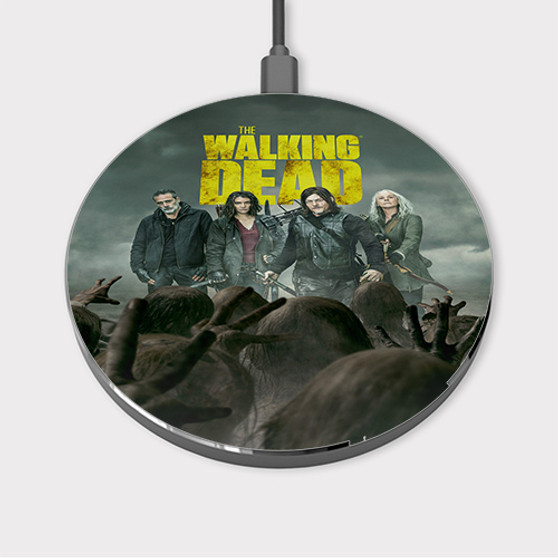 Pastele The Walking Dead Season 11 Custom Wireless Charger Awesome Gift Smartphone Android iOs Mobile Phone Charging Pad iPhone Samsung Asus Sony Nokia Google Magnetic Qi Fast Charger Wireless Phone Accessories