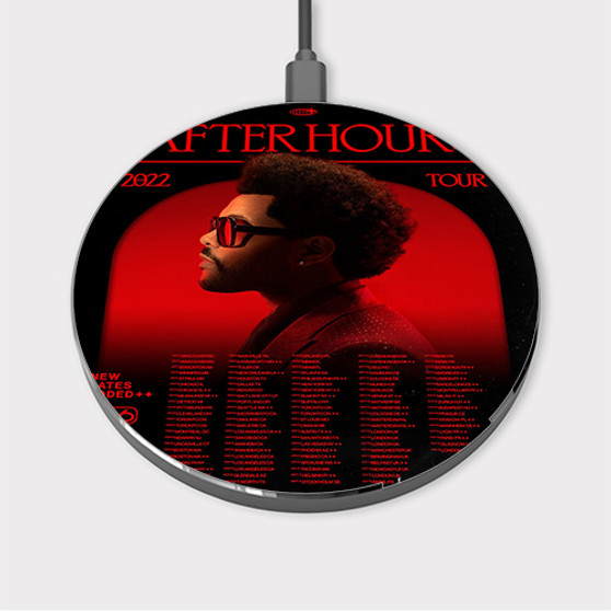 Pastele The Weeknd After Hours Tour 2022 4 Custom Wireless Charger Awesome Gift Smartphone Android iOs Mobile Phone Charging Pad iPhone Samsung Asus Sony Nokia Google Magnetic Qi Fast Charger Wireless Phone Accessories
