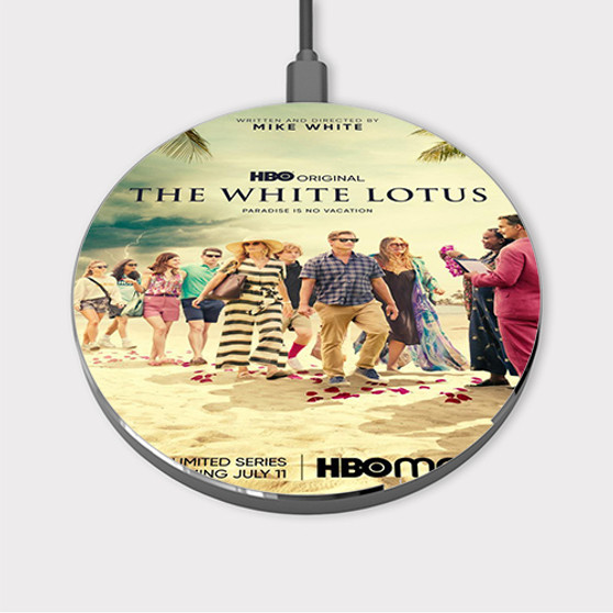 Pastele The White Lotus 2 Custom Wireless Charger Awesome Gift Smartphone Android iOs Mobile Phone Charging Pad iPhone Samsung Asus Sony Nokia Google Magnetic Qi Fast Charger Wireless Phone Accessories