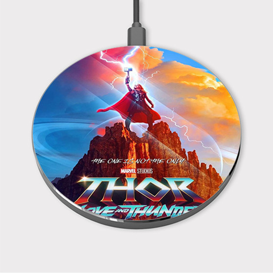 Pastele Thor Love and Thunder Jane Foster Custom Wireless Charger Awesome Gift Smartphone Android iOs Mobile Phone Charging Pad iPhone Samsung Asus Sony Nokia Google Magnetic Qi Fast Charger Wireless Phone Accessories