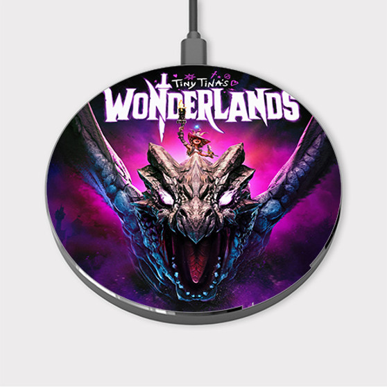 Pastele Tiny Tina s Wonderlands Custom Wireless Charger Awesome Gift Smartphone Android iOs Mobile Phone Charging Pad iPhone Samsung Asus Sony Nokia Google Magnetic Qi Fast Charger Wireless Phone Accessories