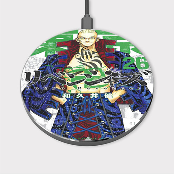 Pastele Tokyo Revengers Seiya Kessen hen Custom Wireless Charger Awesome Gift Smartphone Android iOs Mobile Phone Charging Pad iPhone Samsung Asus Sony Nokia Google Magnetic Qi Fast Charger Wireless Phone Accessories