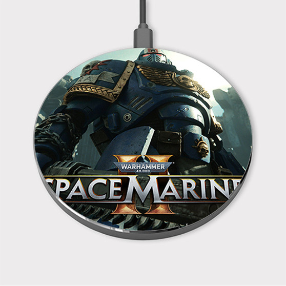 Pastele Warhammer 40 K Space Marine Custom Wireless Charger Awesome Gift Smartphone Android iOs Mobile Phone Charging Pad iPhone Samsung Asus Sony Nokia Google Magnetic Qi Fast Charger Wireless Phone Accessories