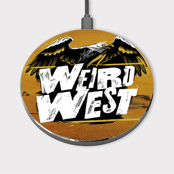 Pastele Weird West Custom Wireless Charger Awesome Gift Smartphone Android iOs Mobile Phone Charging Pad iPhone Samsung Asus Sony Nokia Google Magnetic Qi Fast Charger Wireless Phone Accessories